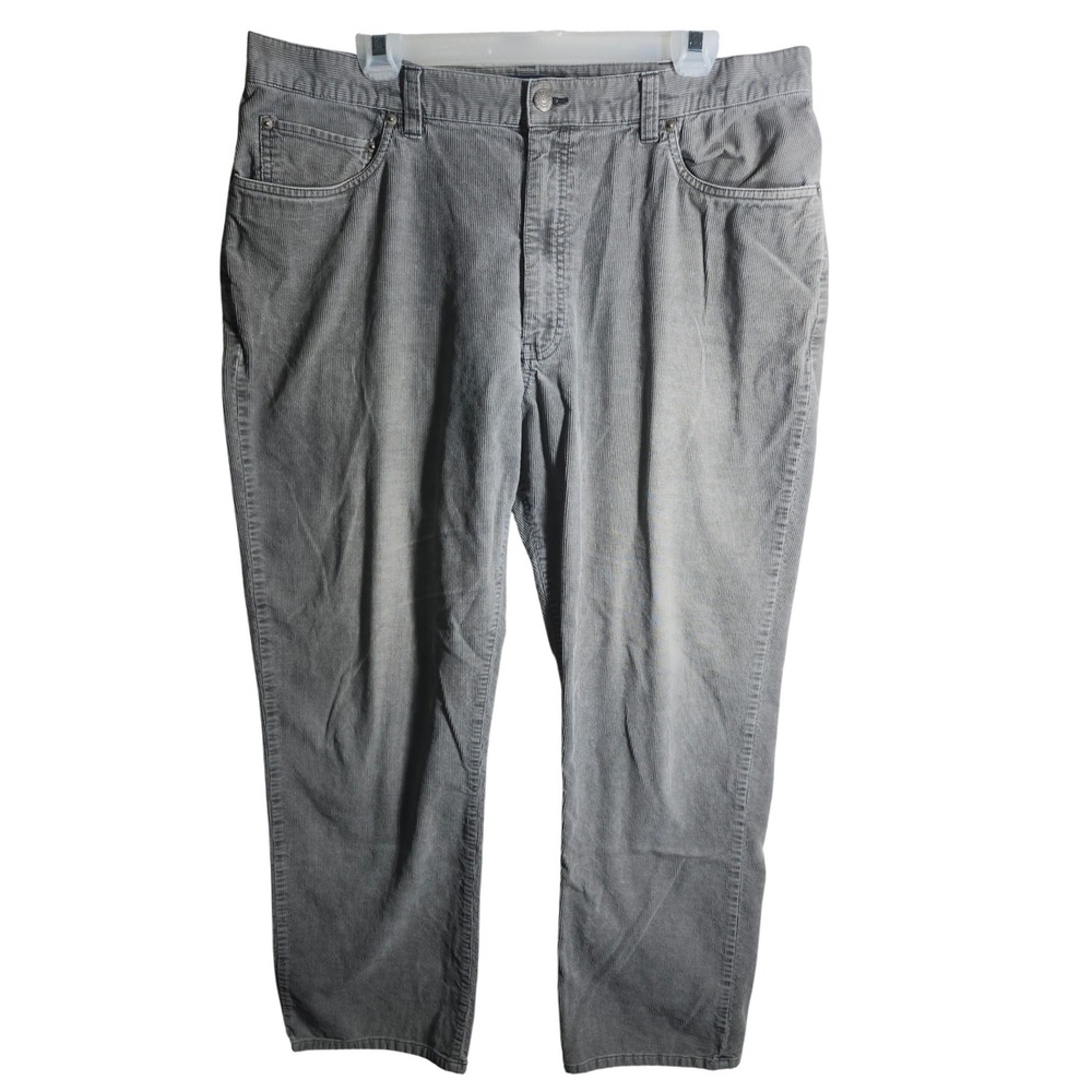 Polo Ralph Lauren Men's Gray Corduroy Pants Size 38x28 Straight Fit‎